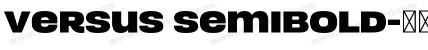 Versus SemiBold字体转换